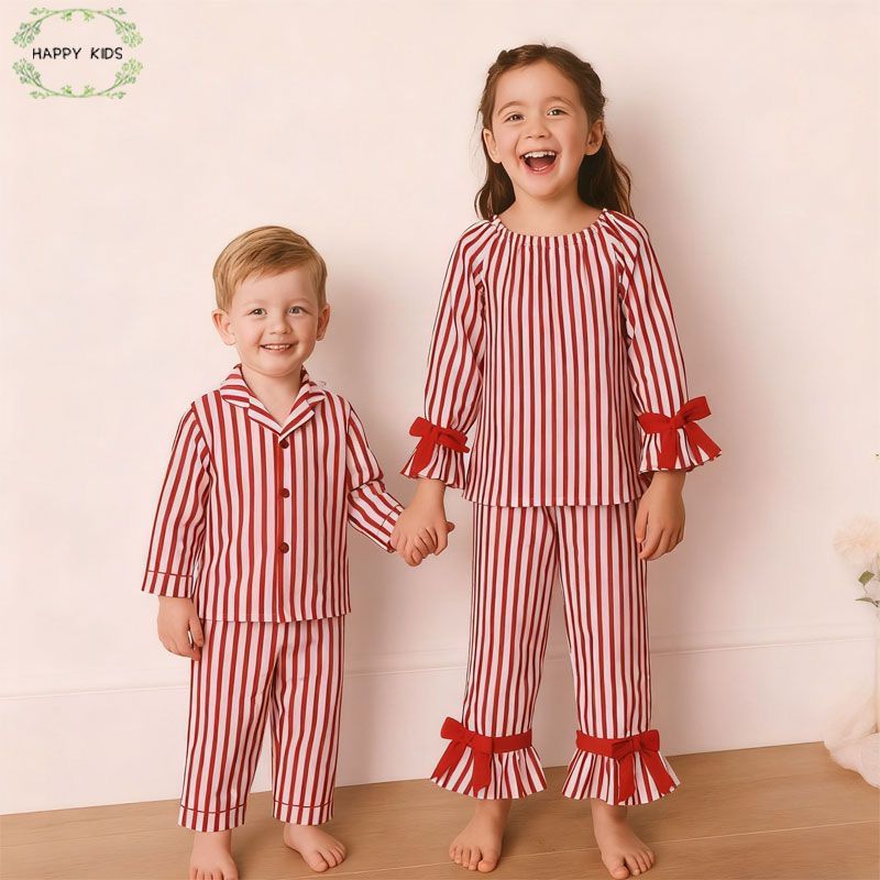 Candy Stripe Pyjama Set — Cotton Jersey
