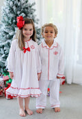 Ruffle Cuff Satin Pyjama Set